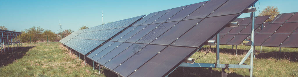 电力太阳能电池板站光伏模块可再生能源的替代电源图片
