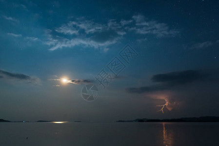 夜星空闪烁背景图片