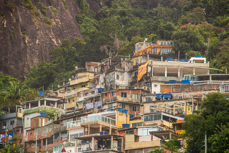 巴西里约热内卢的贫图片