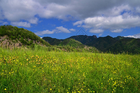 安托拉自然公园的景观由斯克里维亚和特雷比亚山谷十二个城市的山区组成图片