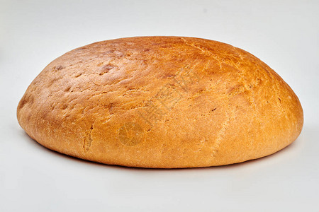 白底面包传统小麦面包食品概念注图片