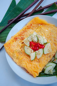 越南式的鸡蛋煎饼图片