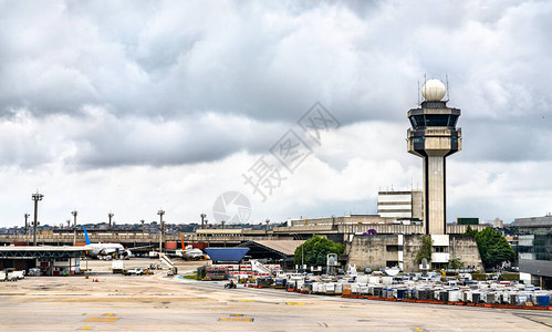 在巴西圣保罗Guarulhos机场的空中图片