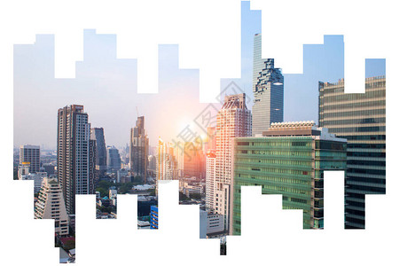 亚洲商业金融区和商业现代建筑图片