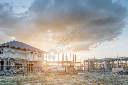 在建筑工地建造新图片