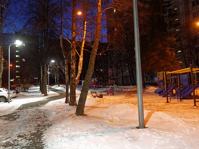 冬季的夜间游图片