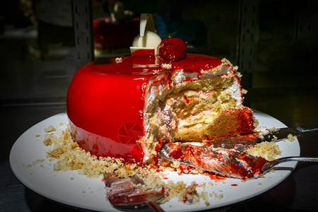 最美味的彩色蛋糕东方甜点背景图片
