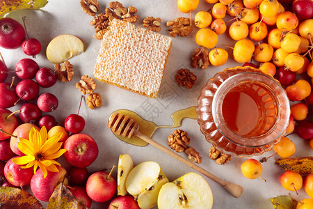 蜂蜜核桃和小苹果健图片