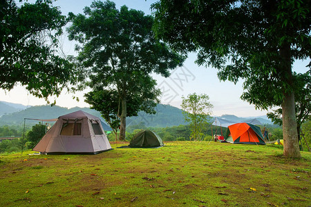 自然景观野营帐篷图片