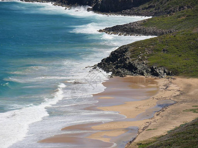 海岸风景的海岸观视海滩海岸沿有美图片