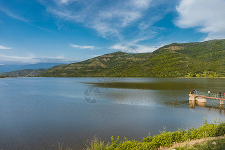 伊斯梅尔利加拉玛利亚姆湖阿塞拜高清图片