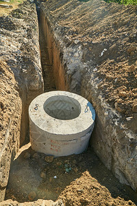 工地下水井下水道通讯图片