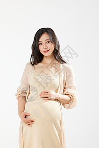 高清孕照素材年轻女性孕妇照写真背景