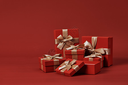 创意礼盒装饰圣诞新年七夕精美礼物盒背景