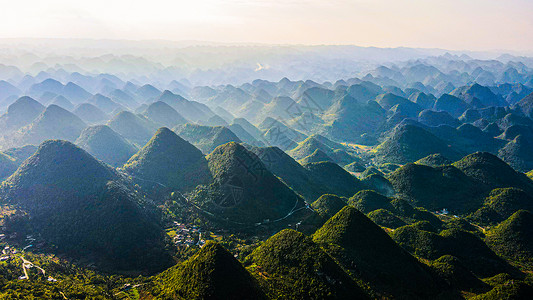 喀斯特地形4A景区万峰林风景区背景