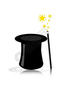 魔术师的魔术帽的插图图片