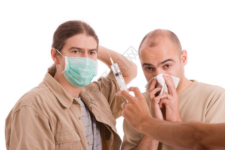 感染H1N1的人图片