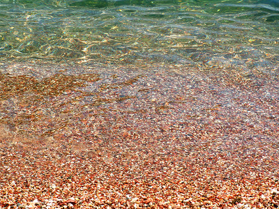 克罗地亚海岸一带亚得里亚海的阿图片