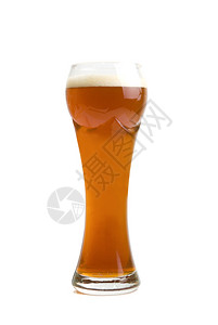 布朗啤酒玻璃杯白图片