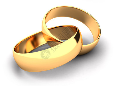结婚戒指相互结合背景图片