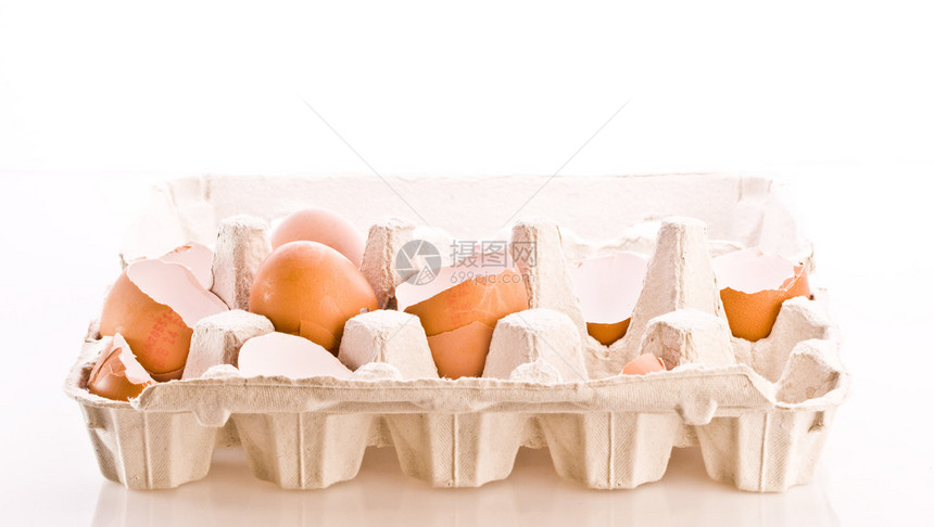 箱中蛋壳图片