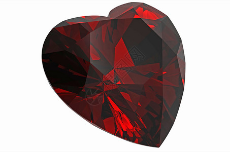 钻石形式为心脏红宝石图片