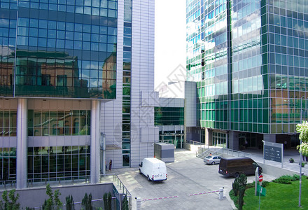 摩天大楼的商务中心图片