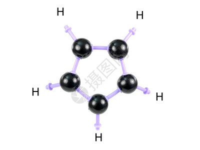 在白色背景下分离的分子结构Name以白背景图片