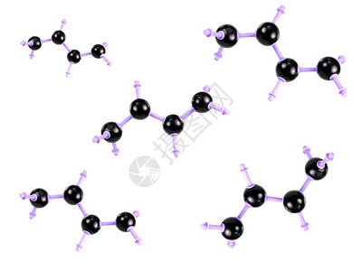 在白色背景下分离的分子结构Name以白背景图片