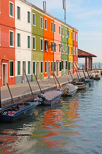 威尼斯岛布拉诺意大高清图片