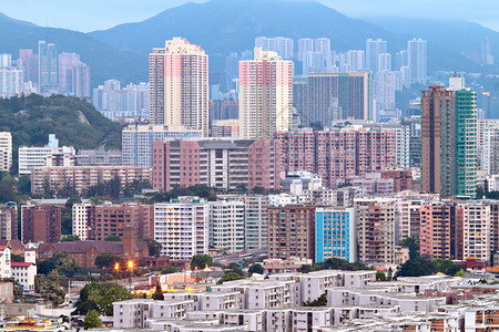 香港拥挤的建筑城市图片