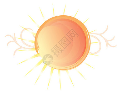 白背景文件中的太阳标识图片