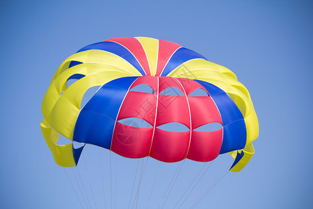 彩色降落伞的细节图片
