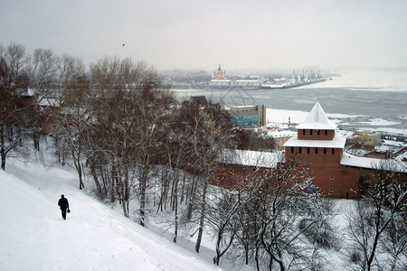 NizhniNovgorod在冬季图片