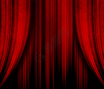 深红色剧院幕布背景图片