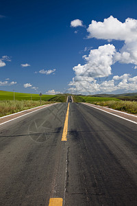 草地的道路图片