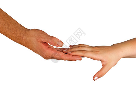 握手的男人和女人图片