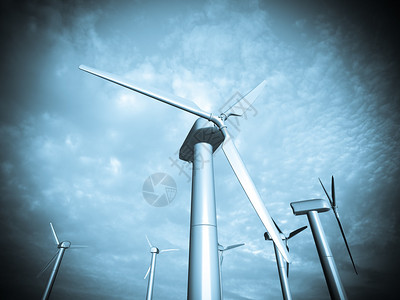 风车可再生能源图片