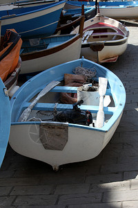 意大利五渔村的渔船图片