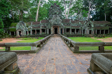 AngkorWat柬埔寨SiemReap的TaPr图片