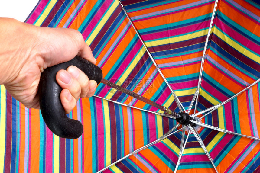 伞状彩色布图片