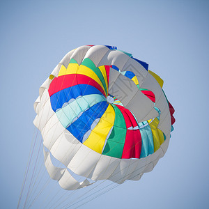 彩色降落伞的细节图片
