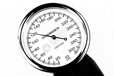 白底隔离的血压测量工具血压图片