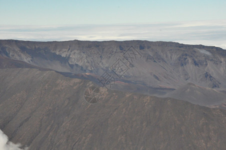 Haleakala火山壁画在夏威夷毛伊Ma图片