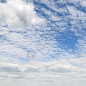 明亮的积云和蓝天图片