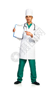 阿拉伯国籍医生的肖像图片