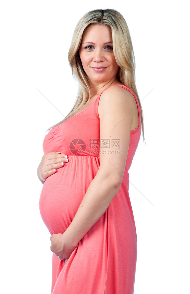 站在侧面的孕妇图图片