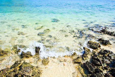 海滩和石头热带海滩安达曼海图片