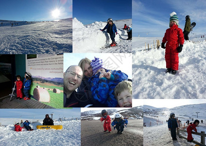 家庭滑雪队图片