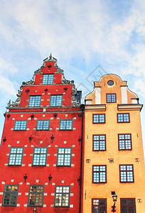 在瑞典斯德哥尔摩市中心的Gamla高清图片